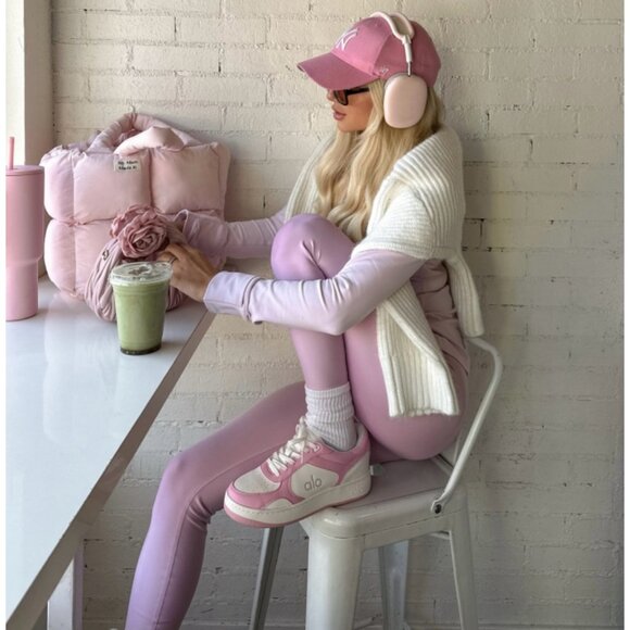 NEW Alo Recovery Mode Sneakers Pink White Contrast Colorblock Athletic Shoes 5.5 - Picture 7 of 16